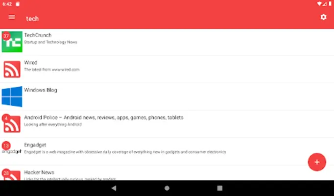 RSS Feed Fetcher android App screenshot 13