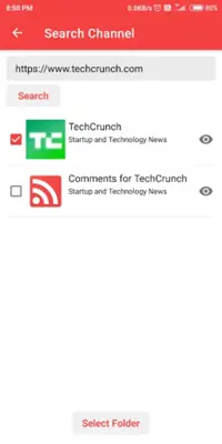 RSS Feed Fetcher android App screenshot 15