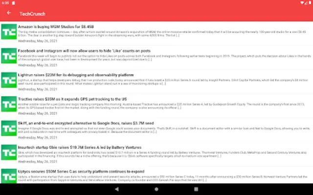 RSS Feed Fetcher android App screenshot 5