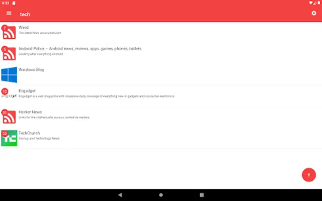 RSS Feed Fetcher android App screenshot 6